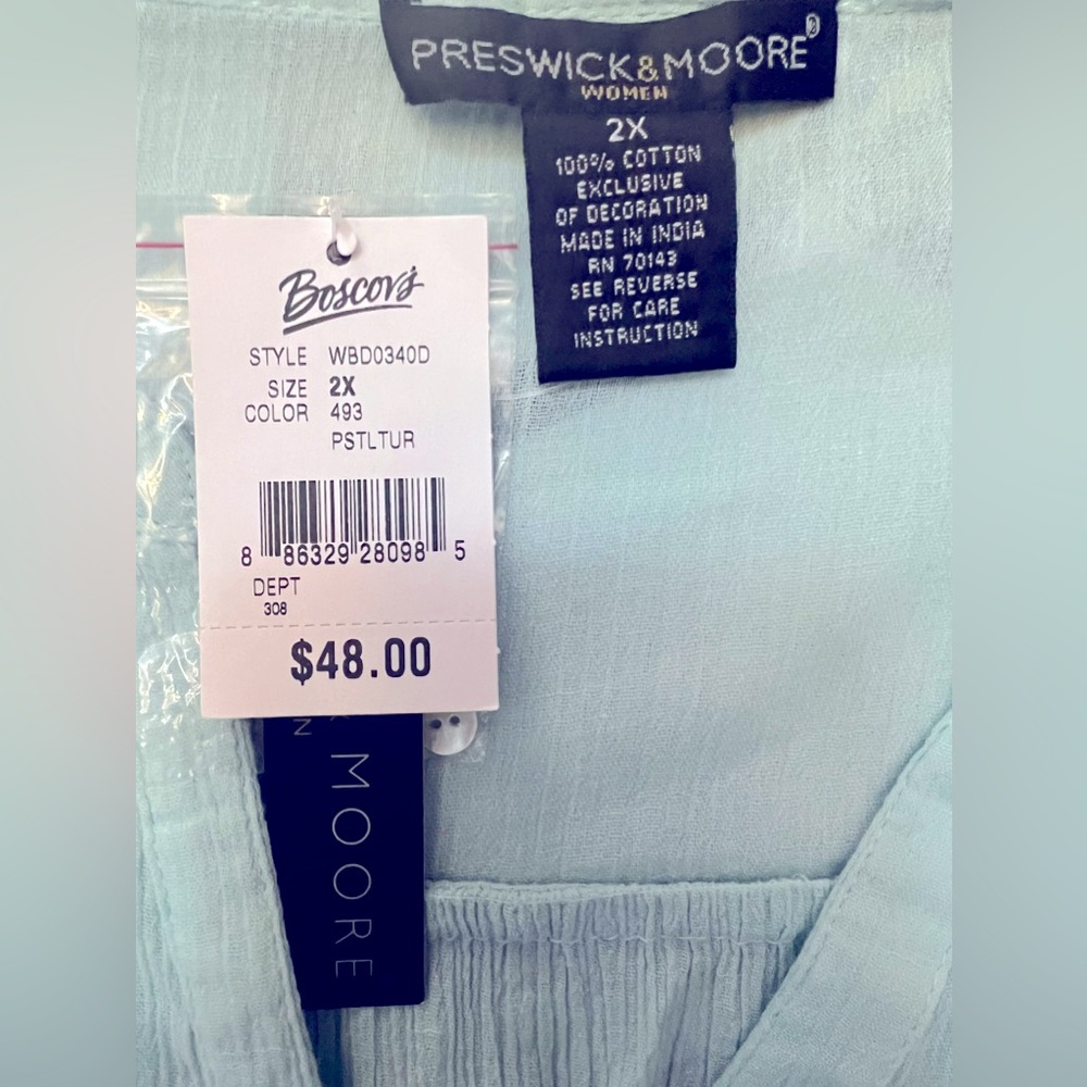 NWT- Preswick & Moore v- neck long sleeve in size XXL. - Picture 5 of 5